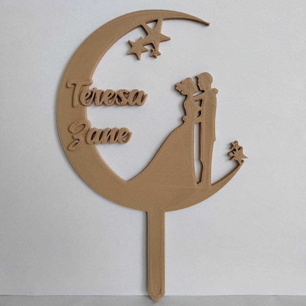 Personalized Wedding Cake Topper Love Decoration Artwork